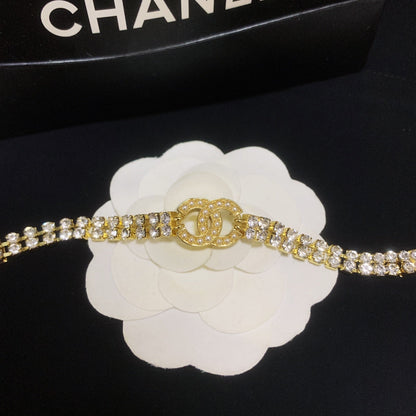 Bracelet ajustable Double Cristal Diamant