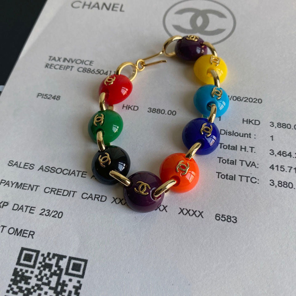 Pulsera de Cuentas Arcoíris con Temperamento