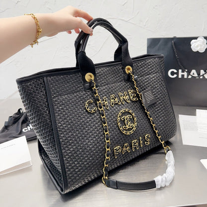 Sac de courses en paille tendance