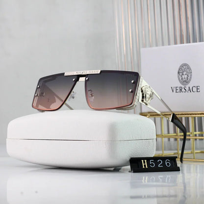 Nouvelles lunettes de soleil 526 HD avec verres grand format et design plein cadre, 7 couleurs