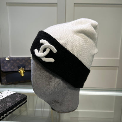 Gorro de lana de cachemira versátil para mujer