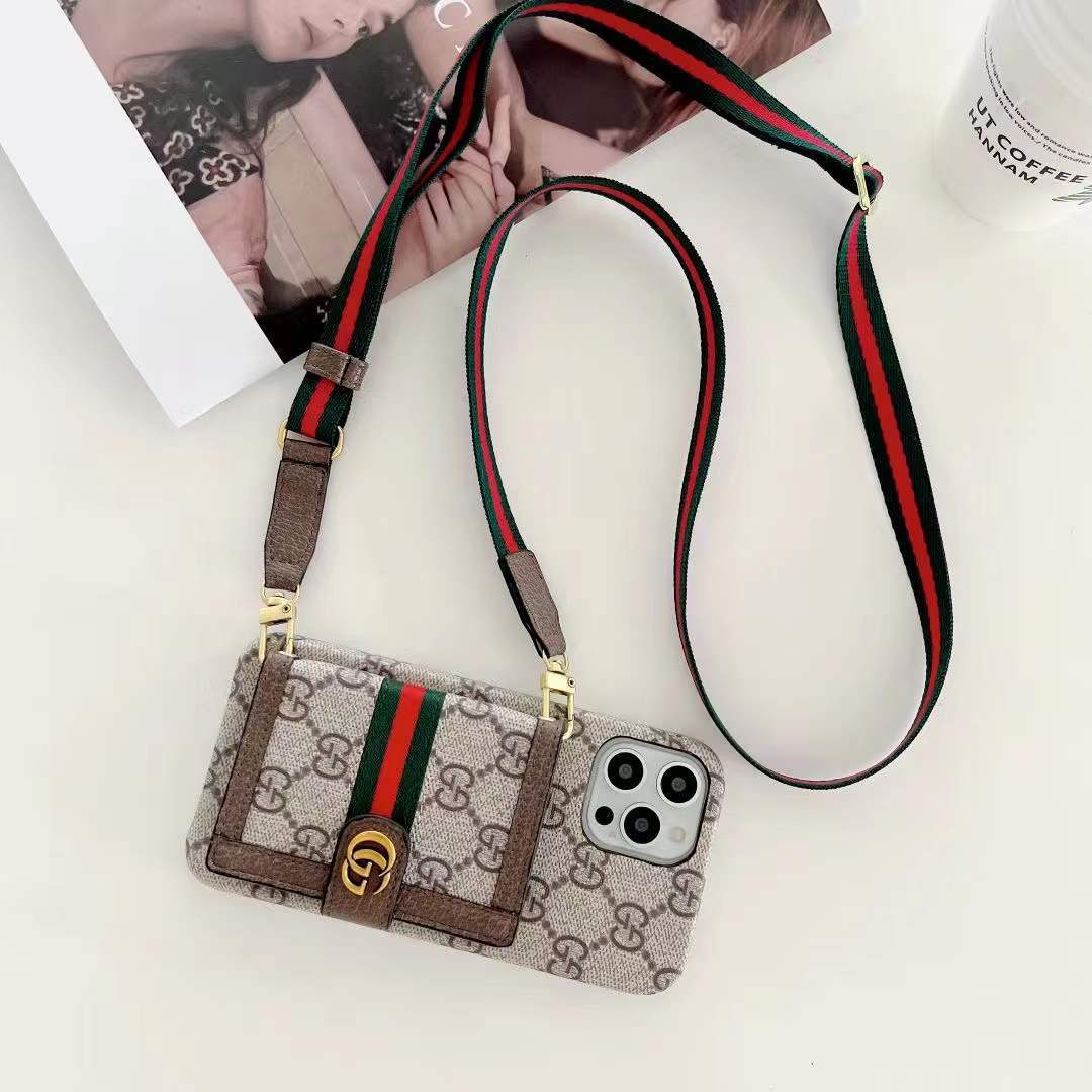 étui portefeuille en cuir multicouche