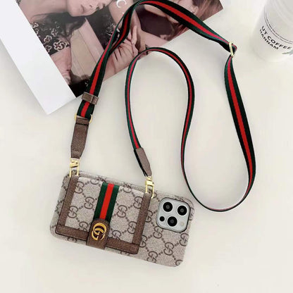 étui portefeuille en cuir multicouche