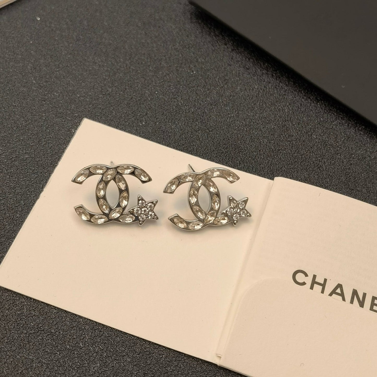 Pendientes de Estrella con Diamantes de Cristal