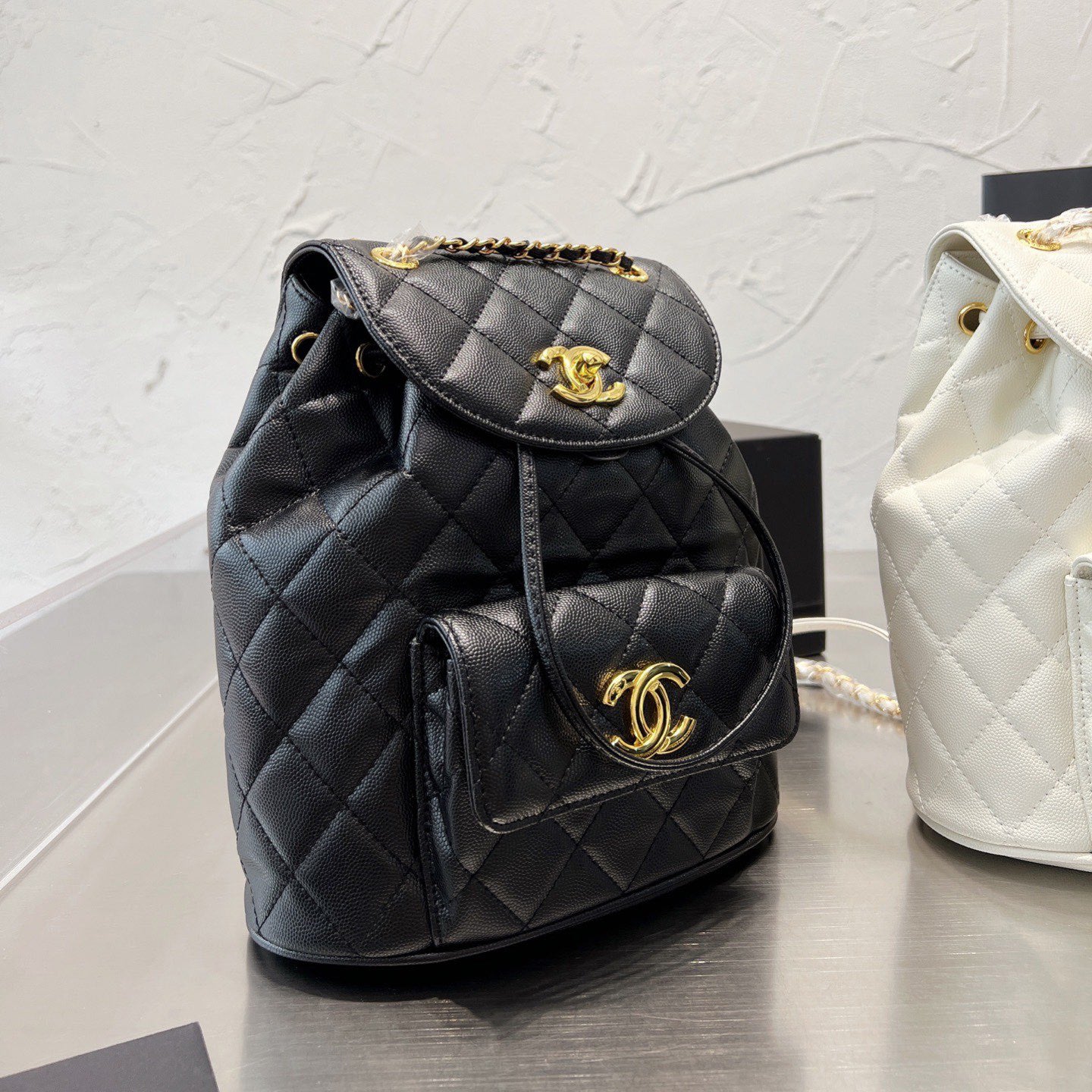 Sac à dos à cordon losange de qualité supérieure