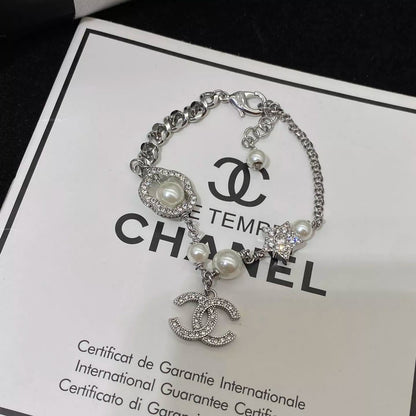 Pulsera Camelia Perla Zircón Brillante