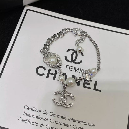 Pulsera Camelia Perla Zircón Brillante