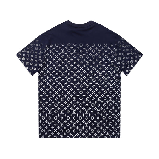 Camiseta retro con estampado delantero y trasero