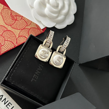 Boucles d'oreilles pendantes Cadenas Diamant