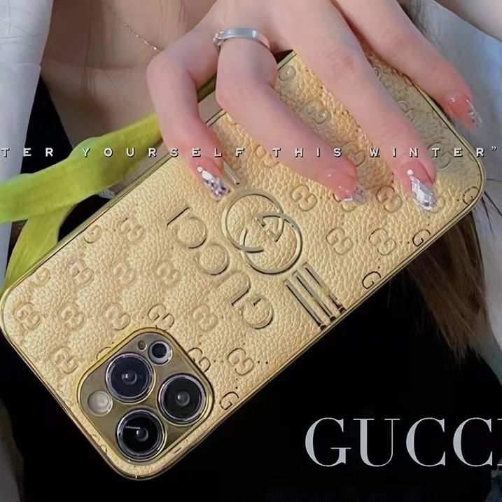 Étui en cuir bronzé électrolytique