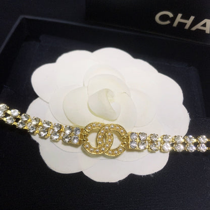Bracelet ajustable Double Cristal Diamant