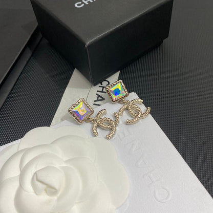 Boucles d'oreilles Diamant Laser Personnalité