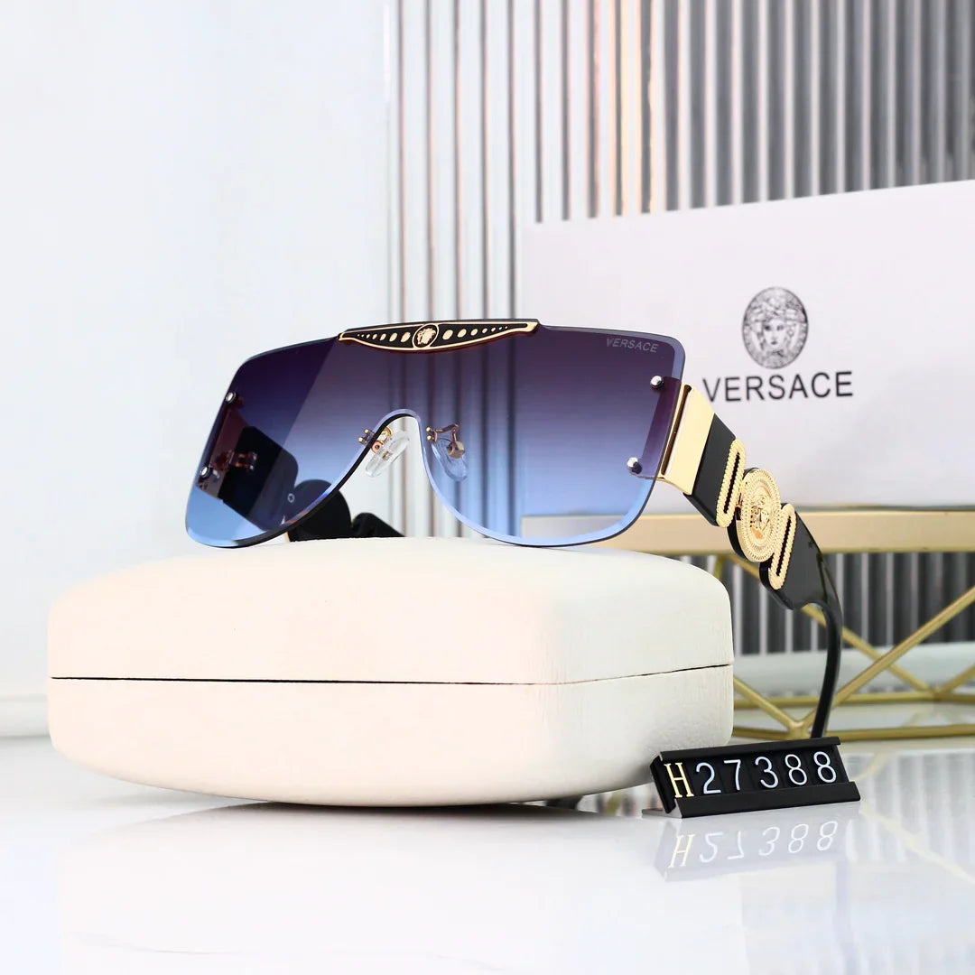 Lunettes de soleil sans monture à verres haute définition populaires en 7 coloris 27388