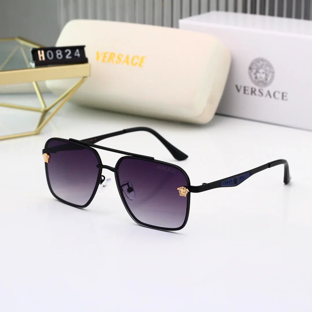 Lunettes de soleil en métal avec verres HD 7 couleurs 0824