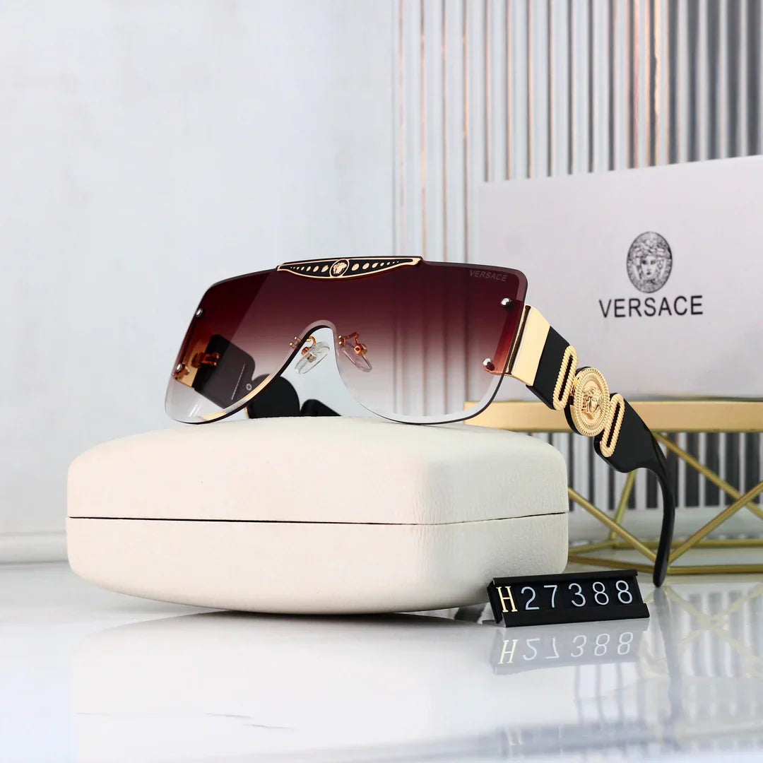 Lunettes de soleil sans monture à verres haute définition populaires en 7 coloris 27388