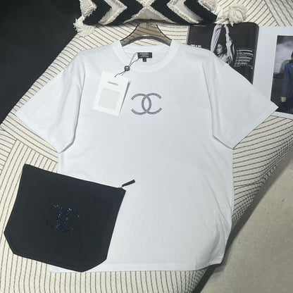 T-shirt d'été orné de strass