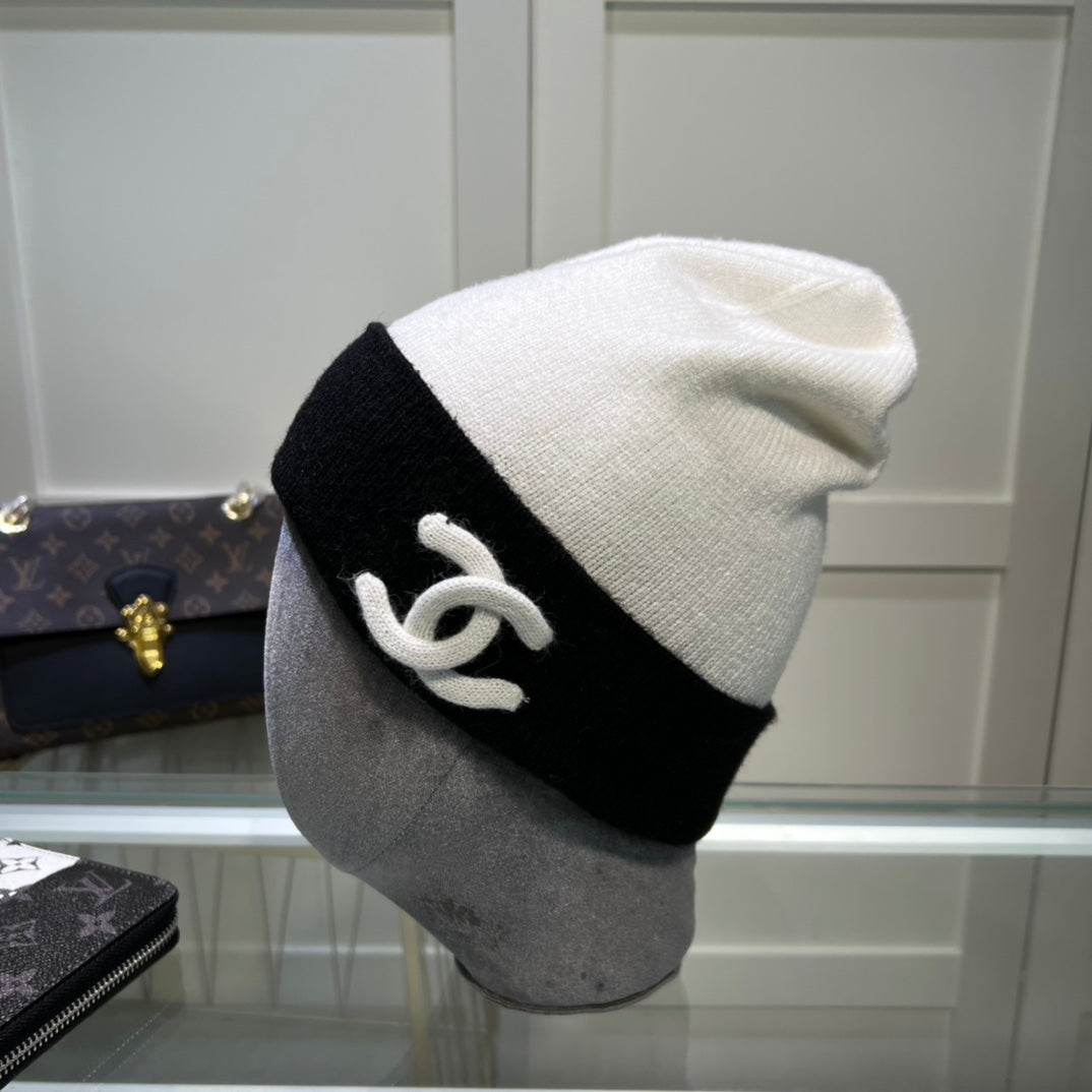 Gorro de lana de cachemira versátil para mujer