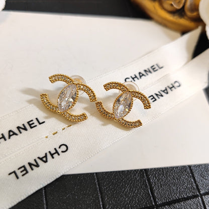 Pendientes de Cristal y Diamantes de Moda