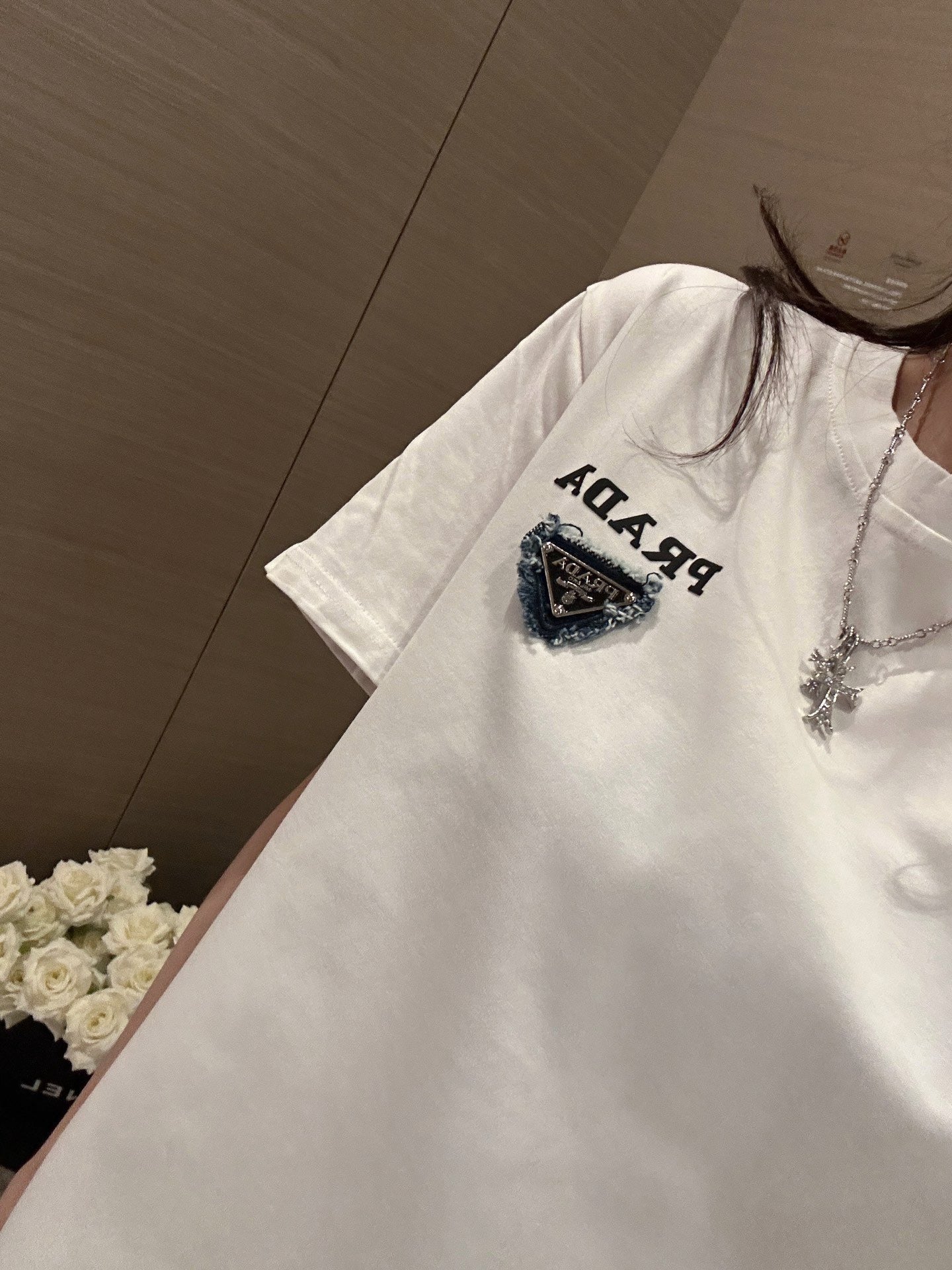 T-shirt en coton style simple