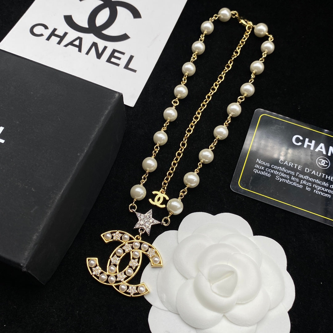 Collier ajustable de perles tempérament étoile