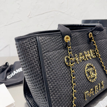 Sac de courses en paille tendance