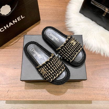 Zapatillas Planas Tejidas de Moda
