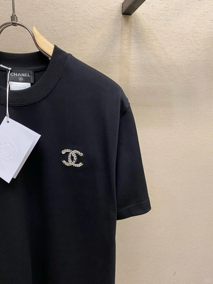 T-shirt en pierres semi-précieuses fait main
