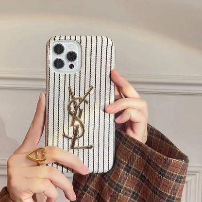Étui en cuir imprimé crocodile