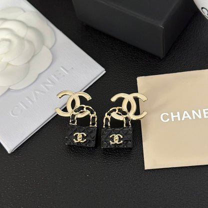 Nouvelles boucles d'oreilles pendentifs sac à main mode