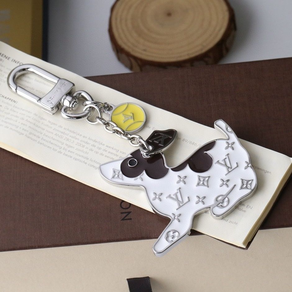 Porte-clés pour chien monogrammé