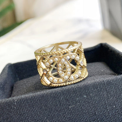 Bague Perle Grille