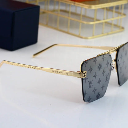 Lunettes de soleil monogramme en métal HD