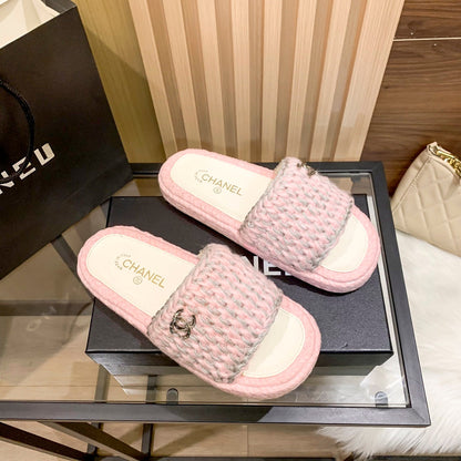 Zapatillas Planas Tejidas de Moda