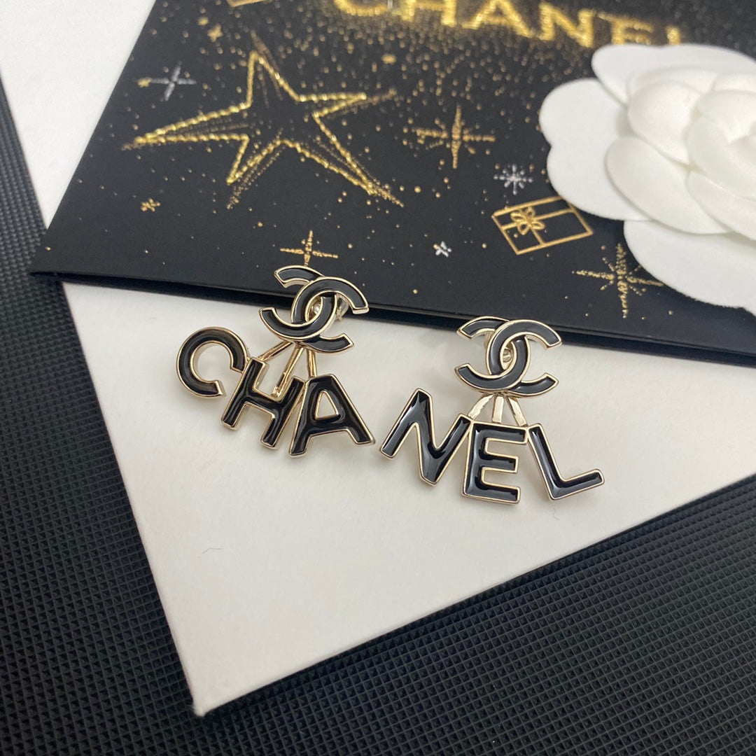 Pendientes Colgantes con Iniciales de Moda