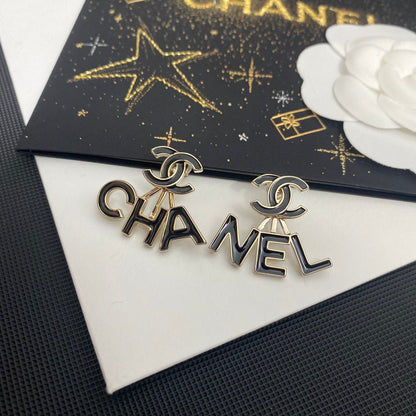 Pendientes Colgantes con Iniciales de Moda