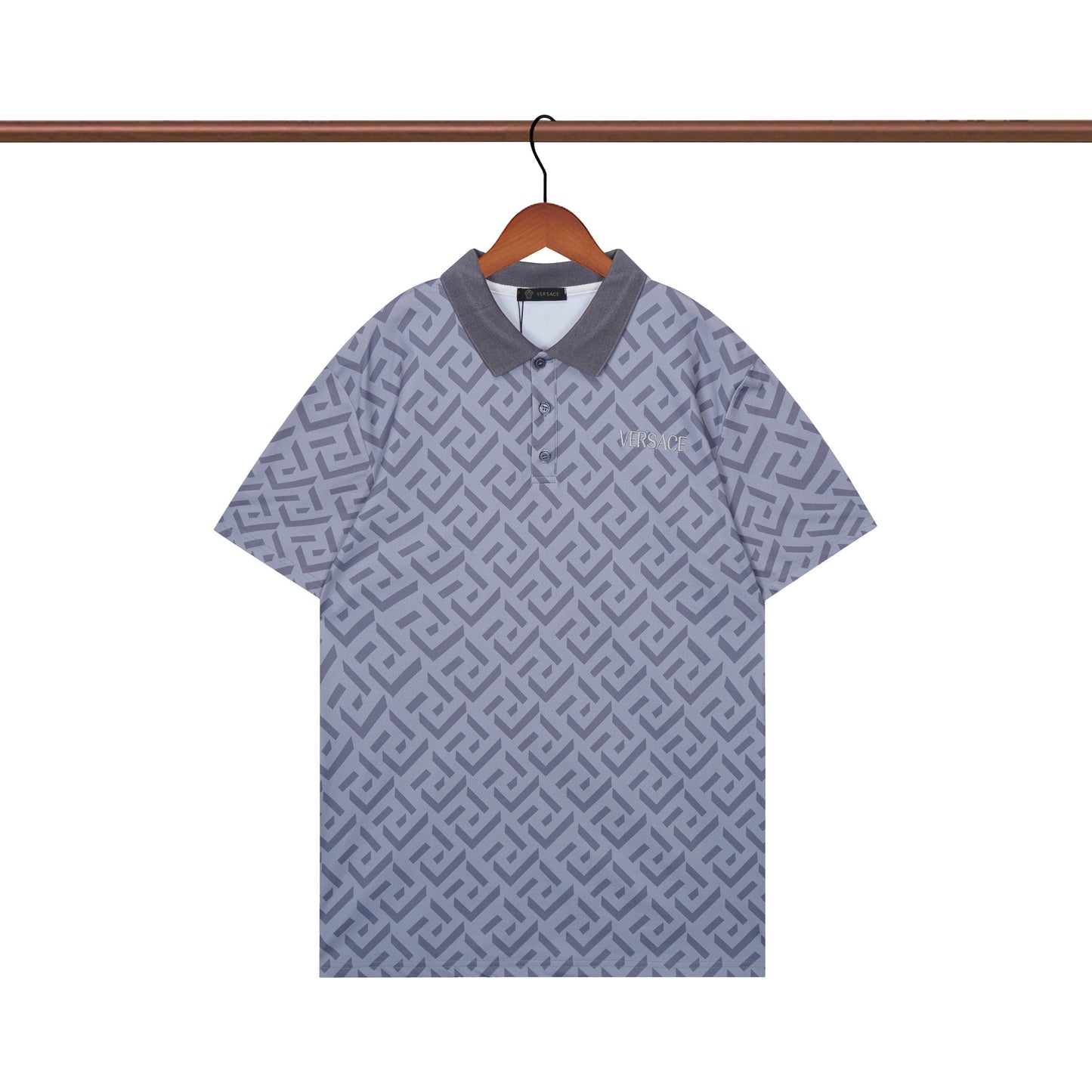 Polo tricoté classique bleu