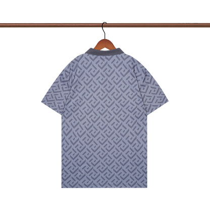 Polo tricoté classique bleu