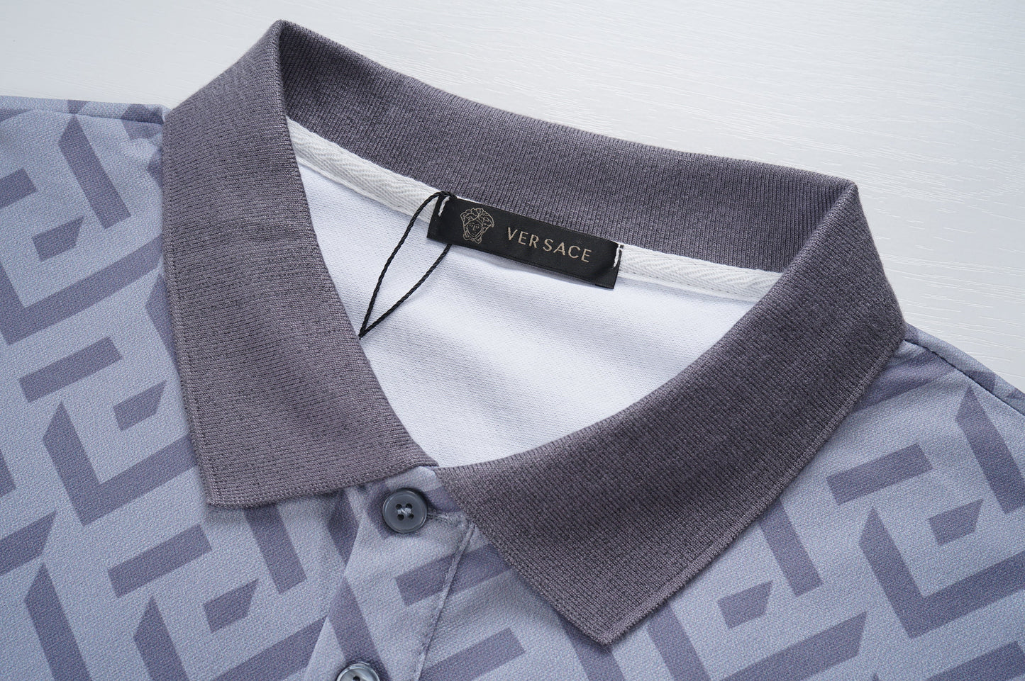 Polo tricoté classique bleu