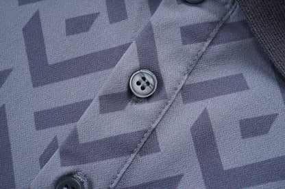 Polo tricoté classique bleu