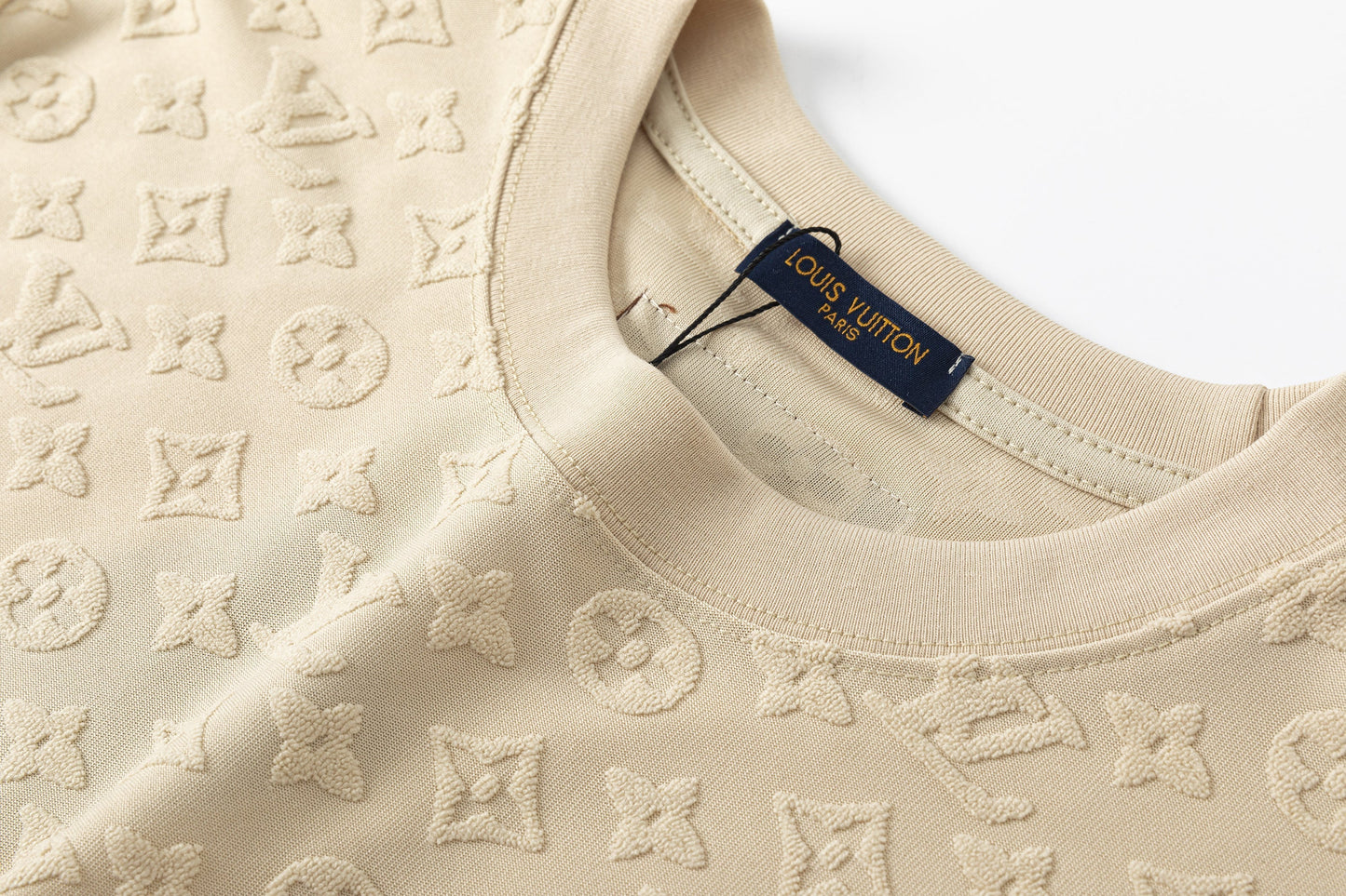 T-shirt en coton molletonné à carreaux