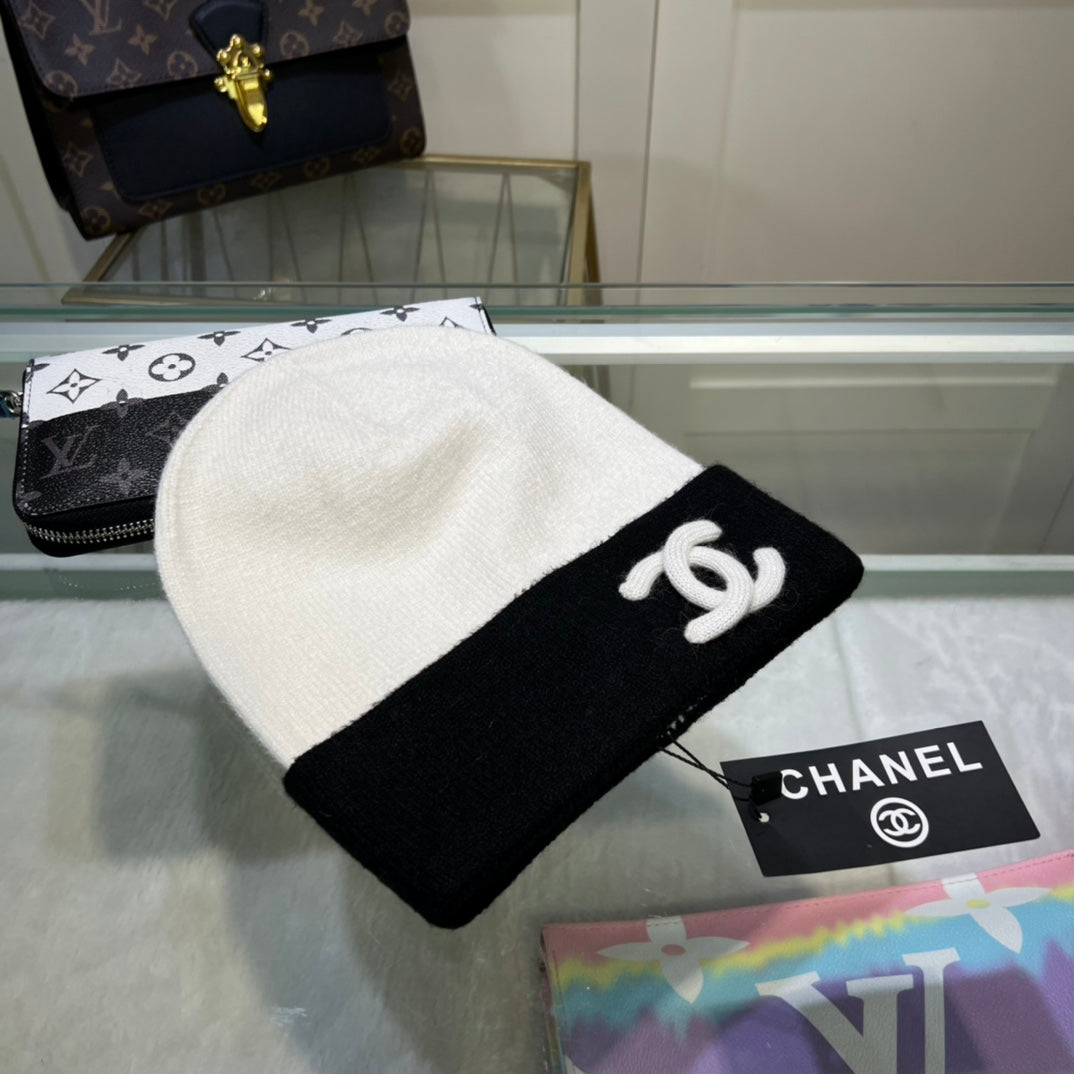 Gorro de lana de cachemira versátil para mujer