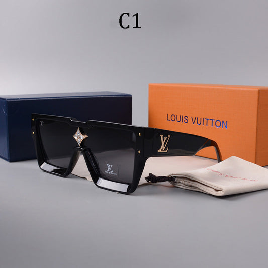 Gafas de sol unisex de montura cuadrada nuevas de 2024 1486