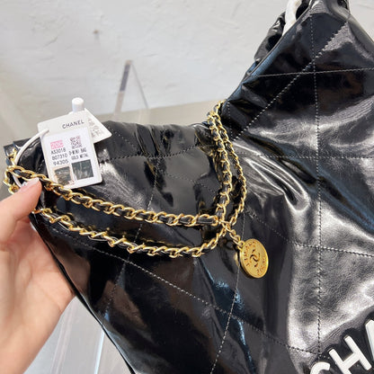Sac shopping en cuir huilé 22s