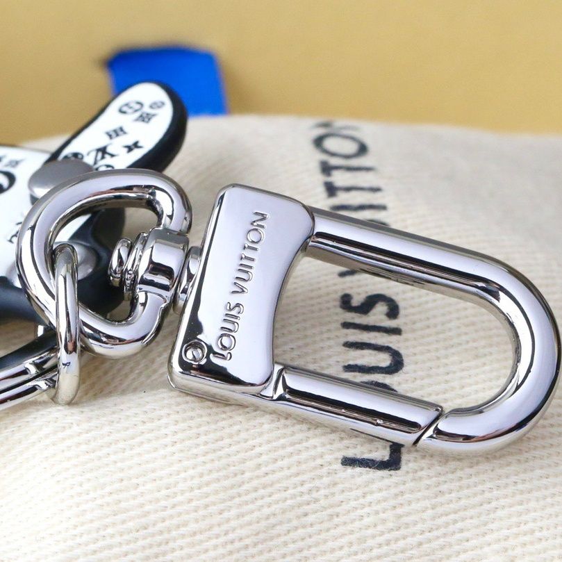 Porte-clés créatif chien tacheté blanc