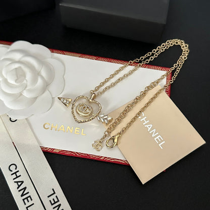 Collier en diamant Cœur et Flèche