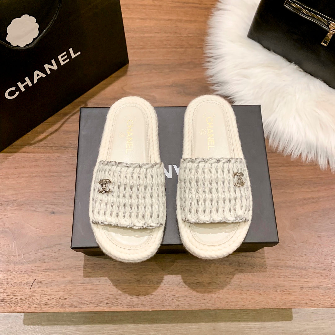 Zapatillas Planas Tejidas de Moda