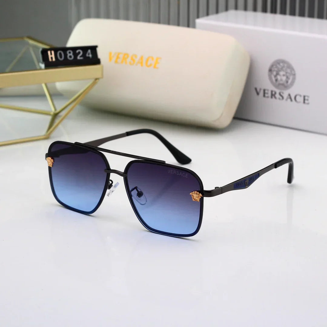 Lunettes de soleil en métal avec verres HD 7 couleurs 0824