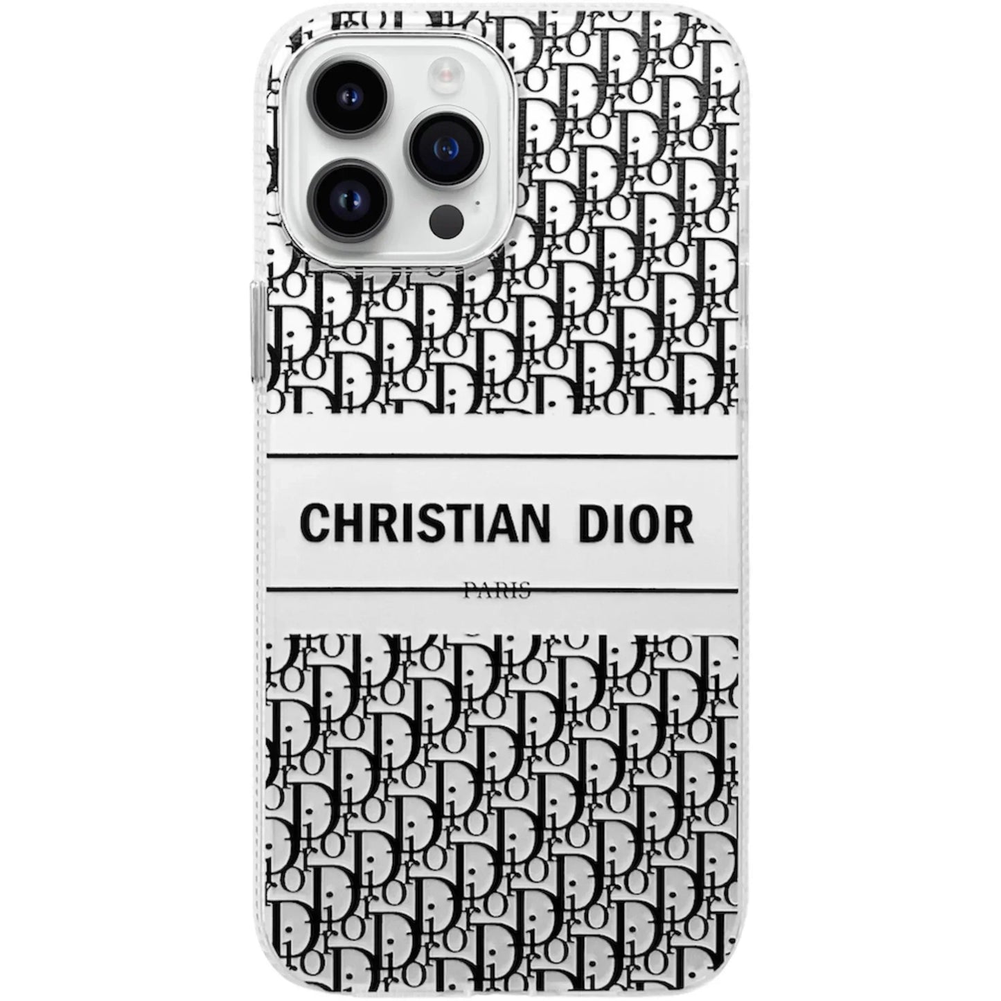 Coque transparente à motif rétro