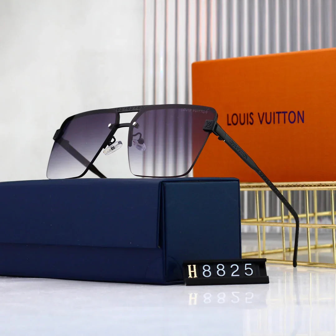 Lunettes de soleil monogramme en métal HD