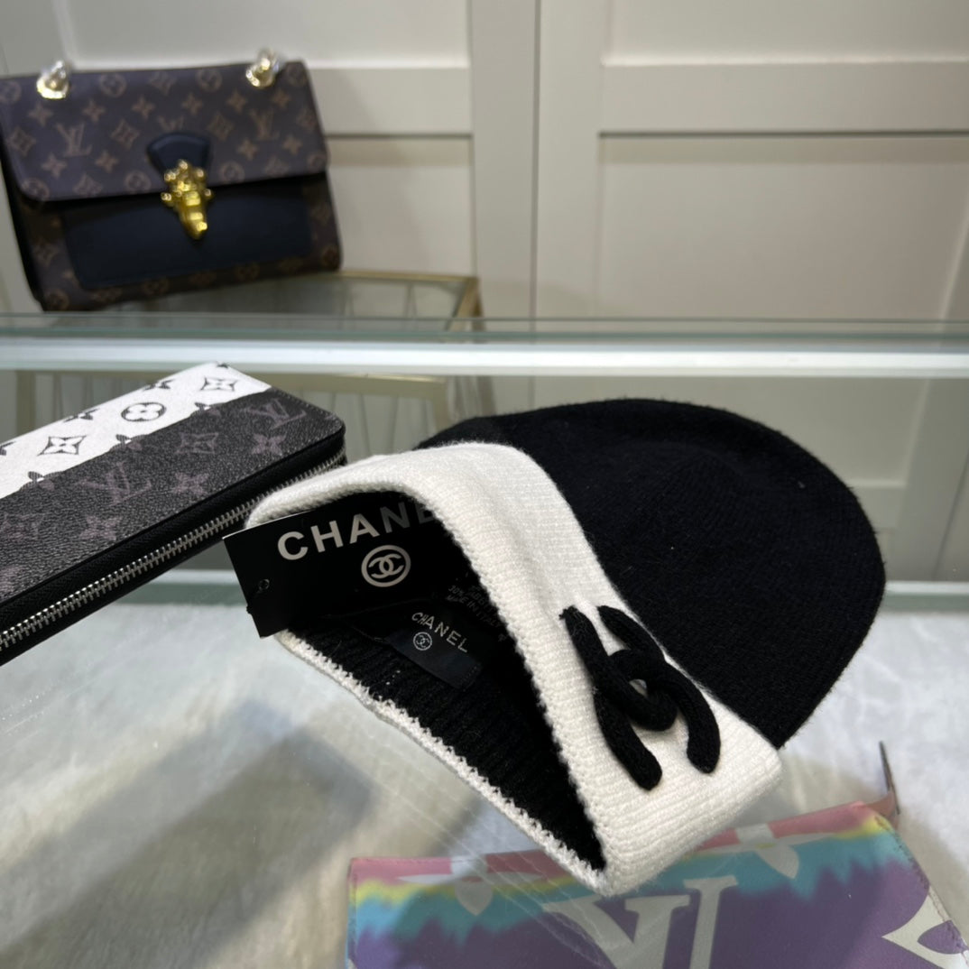 Gorro de lana de cachemira versátil para mujer